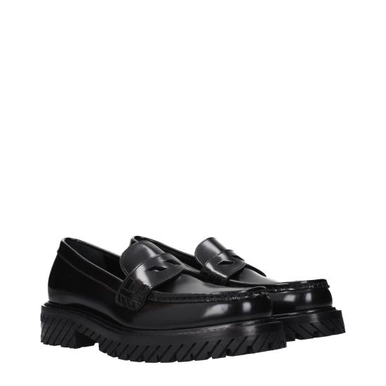  오프화이트 플랫 슈즈 OF15298018541833BT BLACK - OFF WHITE