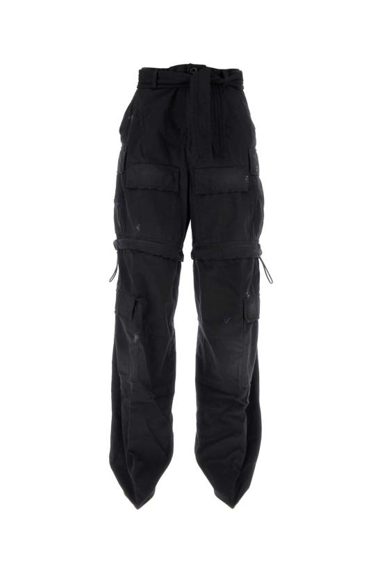  발렌시아가 스트레이트 팬츠 751658TKP27 1000 BLACK