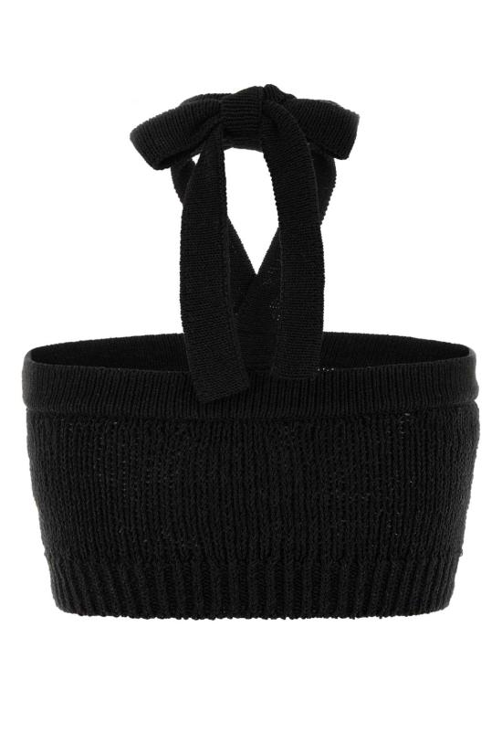 26SS 알라누이 폴로 티셔츠 LWHT00AR26KNI0011010 BLACK - ALANUI