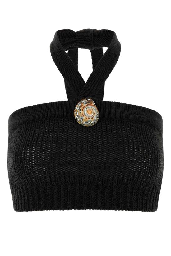 26SS 알라누이 폴로 티셔츠 LWHT00AR26KNI0011010 BLACK