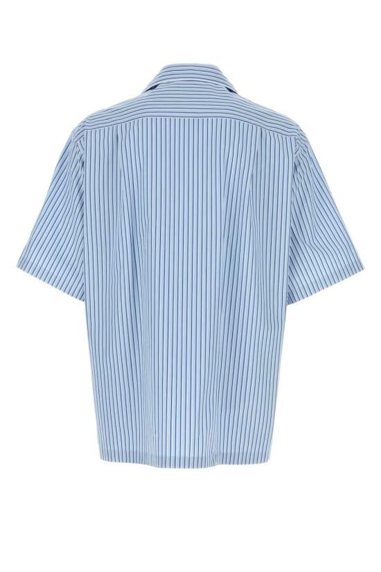 26SS 돌체앤가바나 하와이 스트라이츠 포플린 셔츠 G5OL6TFR513 S8052 BLUE - DOLCE & GABBANA