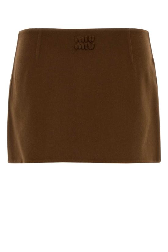 25FW 미우미우 스커트 MG2499SOOO15Q8 F0046 BROWN - MIU MIU