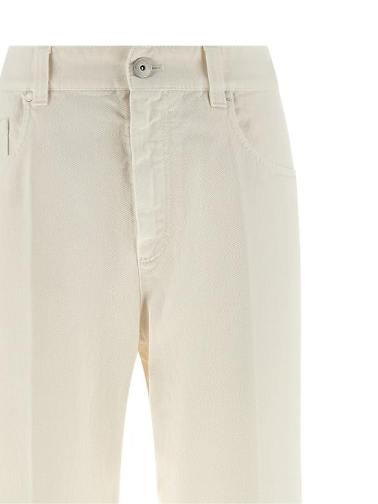 26SS 브루넬로 쿠치넬리 데님 팬츠 BR328882BM WHITE - BRUNELLO CUCINELLI