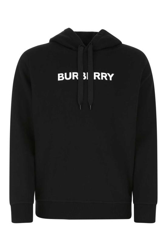 26SS 버버리 로고 프린트 후드 티셔츠 8055318 A1189 BLACK