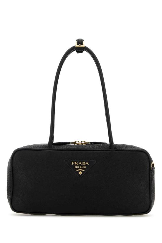 26FW 프라다 미디움 레더 탑 핸들 백 1BB126VONO2DKV F0632 BLACK