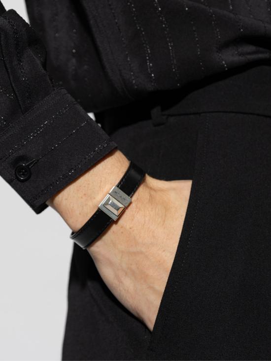 26SS 생로랑 브레이슬릿 756749AACJA1000 BLACK - SAINT LAURENT