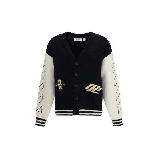 26SS 오프화이트 가디건 OF44MHB019S26K0020010001BB BLACK