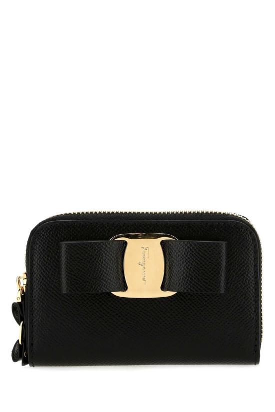 26FW 살바토레 페라가모 바라 보우 집어라운드 카드지갑 22D288725290 NERO BLACK