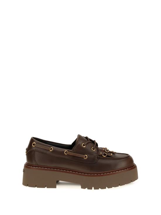 26FW 핑코 플랫 슈즈 SD0561P056 L72 BROWN