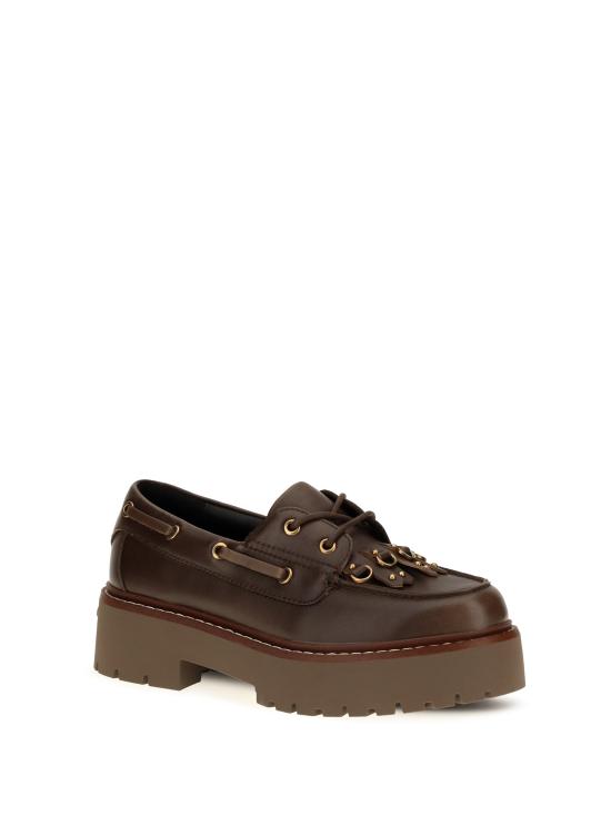 26FW 핑코 플랫 슈즈 SD0561P056 L72 BROWN - PINKO