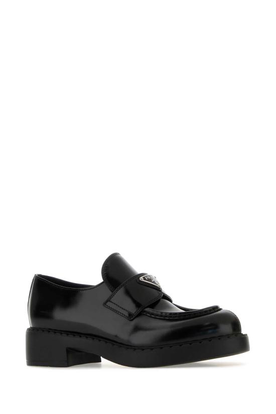  프라다 초콜릿 브러쉬드 레더 로퍼 1D246MFG050ULS F0002 BLACK - PRADA