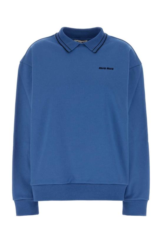 26FW 미우미우 폴로 티셔츠 MJLA65SOOO191L F0013 BLUE