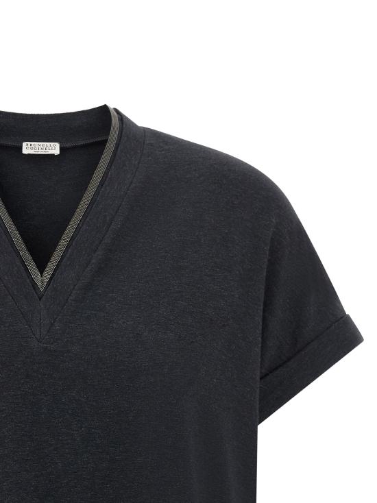 26FW 브루넬로 쿠치넬리 폴로 티셔츠 BR335406BM GRAY - BRUNELLO CUCINELLI