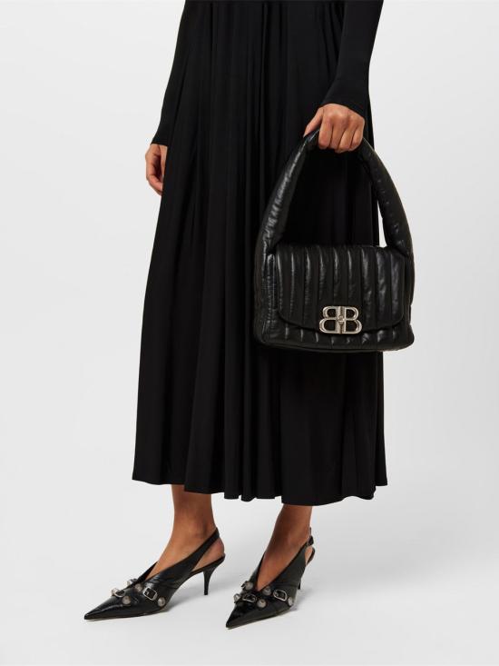 25FW 발렌시아가 모나코 스몰 슬링 백 7878962AA7Z1000 BLACK - BALENCIAGA
