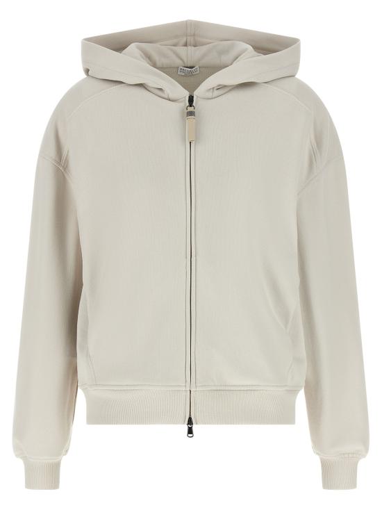 26FW 브루넬로 쿠치넬리 후드 티셔츠 BR336755BM BEIGE