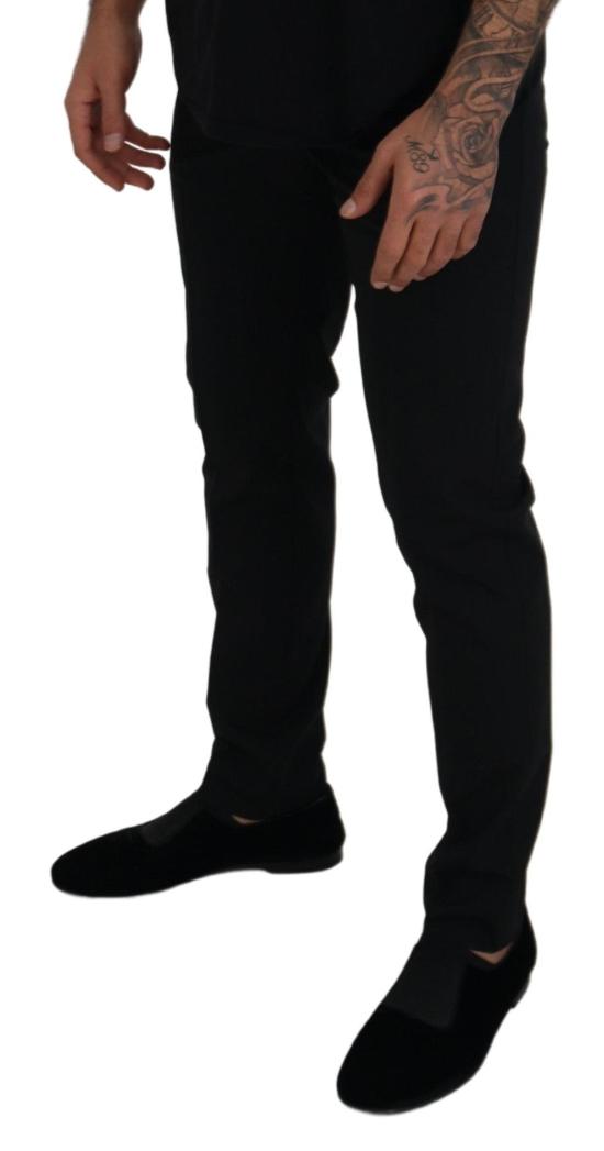  돌체앤가바나 스트레이트 팬츠 PAN73338 BLACK - DOLCE & GABBANA