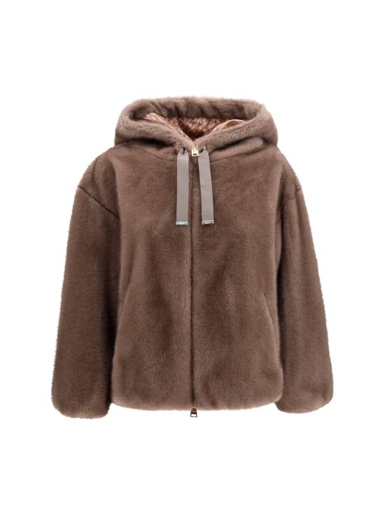 26FW 에르노 멜란지 얼터너티브 밍크 퍼 보머 자켓 GI000318D12739 2700 BROWN