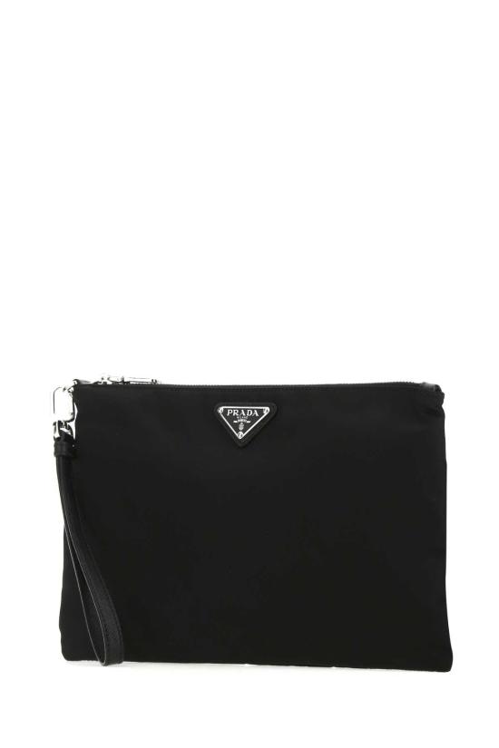  프라다 리나일론 앤 사피아노 레더 파우치 2NH0062DMH F0002 BLACK - PRADA