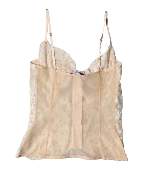  돌체앤가바나 바디수트 티셔츠 BIK2125 BEIGE - DOLCE & GABBANA