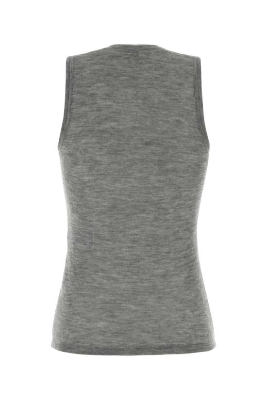 26SS 생로랑 니트웨어 849919Y38BM 1403 GRAY - SAINT LAURENT