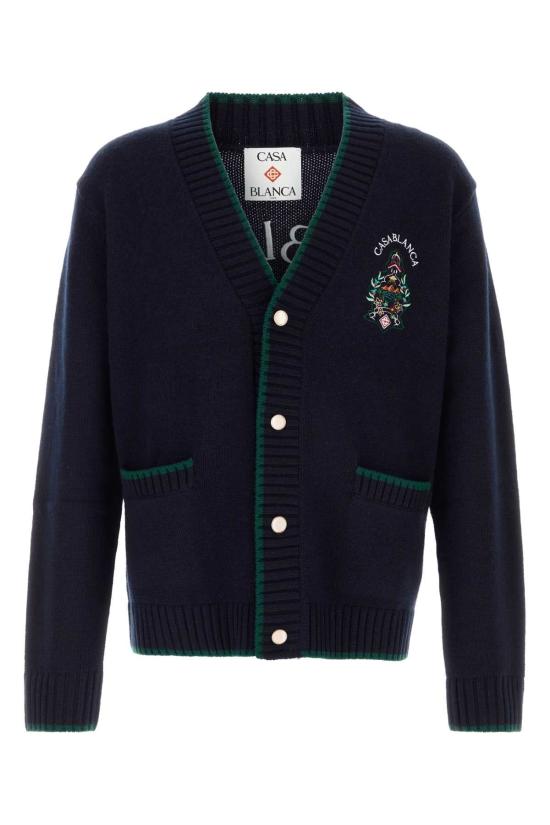 26FW 카사블랑카 자켓 UPF26KW142901 HOTELEMBLE NAVY