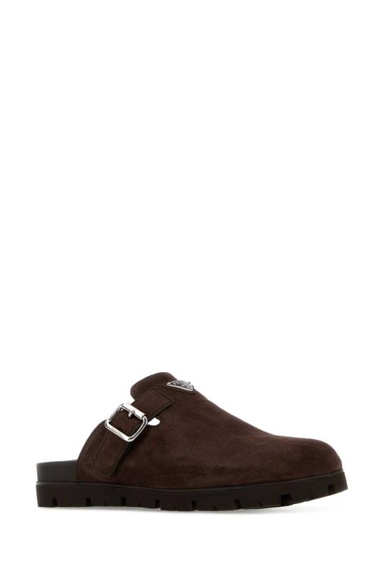 26FW 프라다 스웨이드 사보 뮬 슬리퍼 2S3003FG000054 F0003 MORO - PRADA