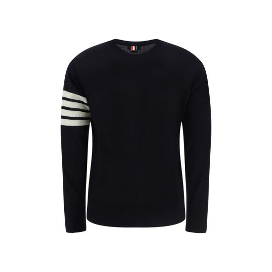 26FW 톰브라운 스웨터 THMKA002AY1014415BB BLACK - THOM BROWNE