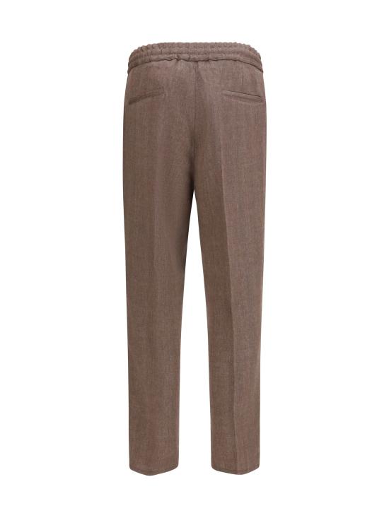 26SS 브루넬로 쿠치넬리 스트레이트 팬츠 MZ408E1710 C009 BROWN - BRUNELLO CUCINELLI