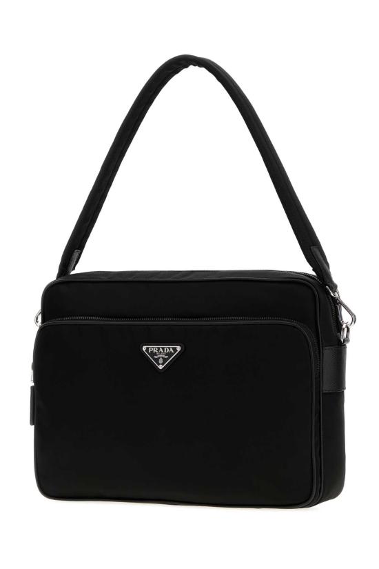 26SS 프라다 리나일론 앤 사피아노 레더 숄더백 2VH2032DMH F0002 BLACK - PRADA