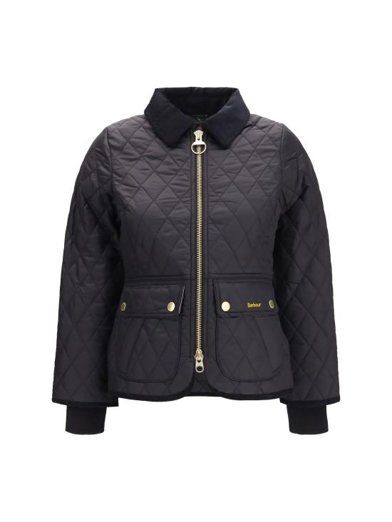 26FW 바버 비드넬 피티드 퀼티드 재킷 LQU1765 BK91 BLACK