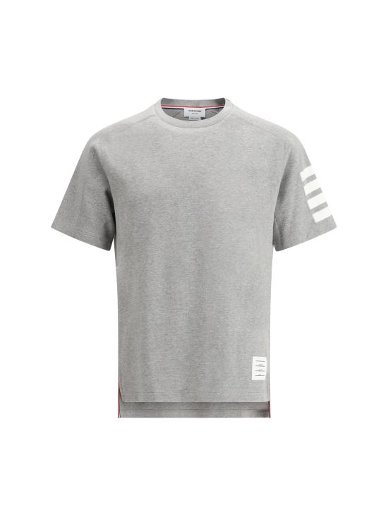 26FW 톰브라운 코튼 4바 숏 슬리브 티 MJS246A07323 055 GRAY