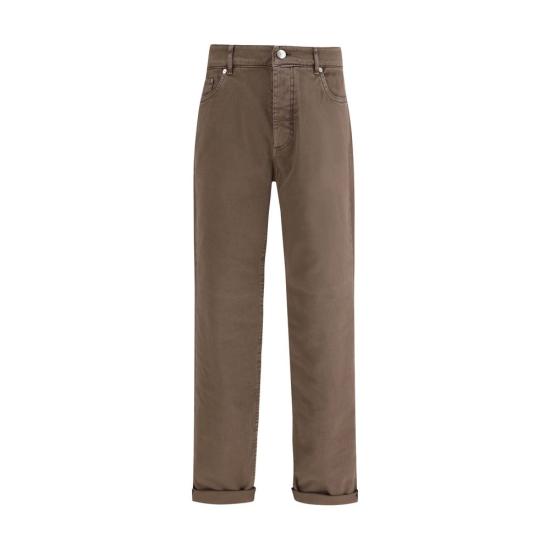26SS 브루넬로 쿠치넬리 데님 팬츠 BRM277PD3210C7503BB BROWN
