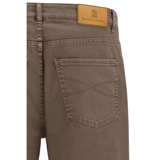 26SS 브루넬로 쿠치넬리 데님 팬츠 BRM277PD3210C7503BB BROWN - BRUNELLO CUCINELLI