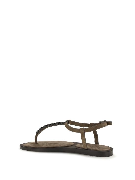 26SS 브루넬로 쿠치넬리 샌들 MZSFC3151 C8921 BROWN - BRUNELLO CUCINELLI