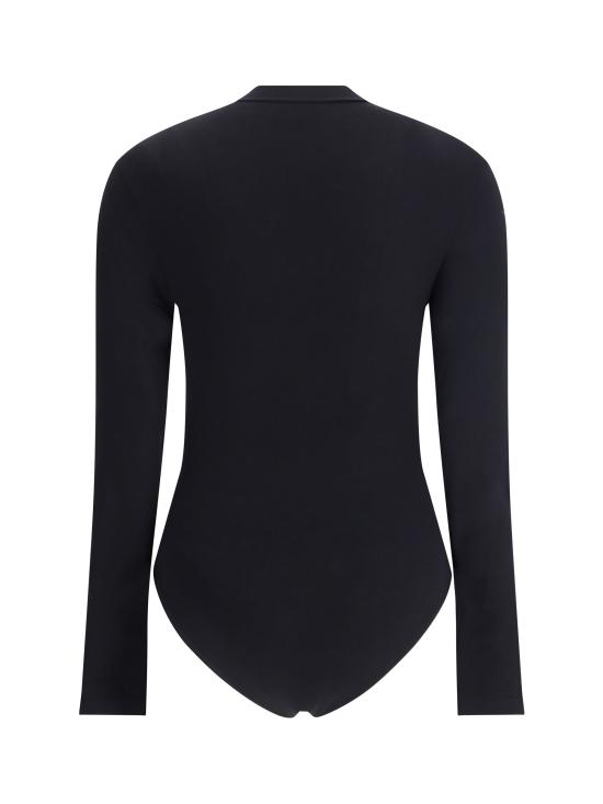 26FW 월포드 바디수트 티셔츠 77122 7005 BLACK - WOLFORD
