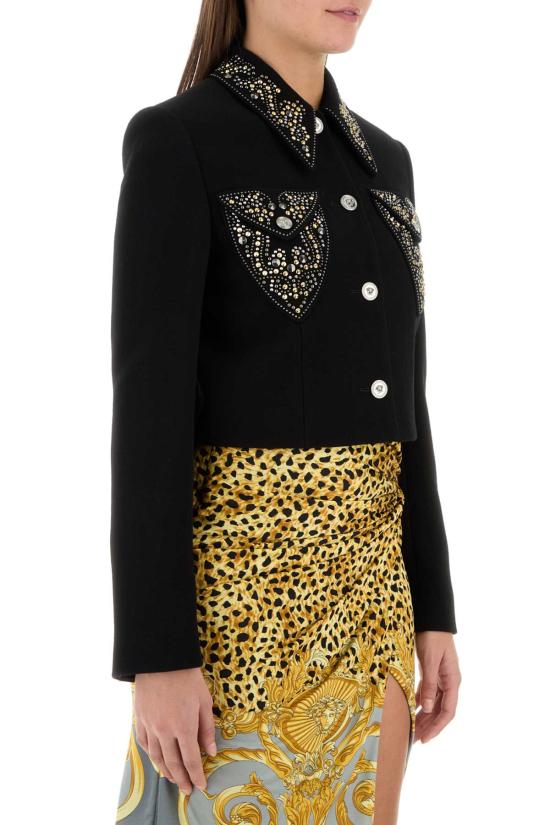 25FW 베르사체 자켓 10213191A12789 1B000 BLACK - VERSACE
