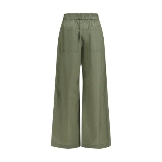 26SS 브루넬로 쿠치넬리 스트레이트 팬츠 BRM0F79P9131C3066BB GREEN - BRUNELLO CUCINELLI