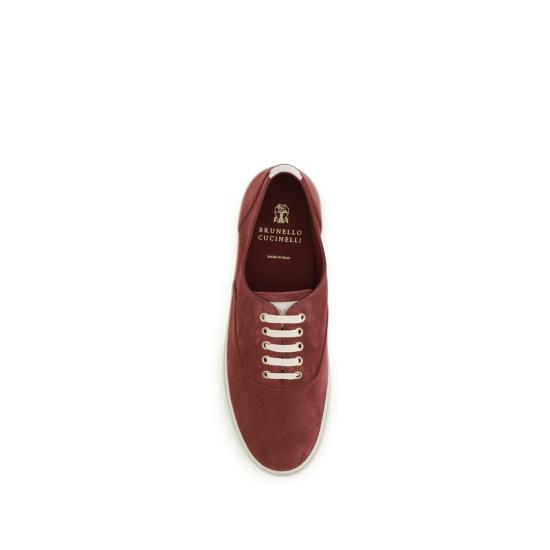 26SS 브루넬로 쿠치넬리 스니커즈 BRMZUPIGZ334CEH62BB RED - BRUNELLO CUCINELLI