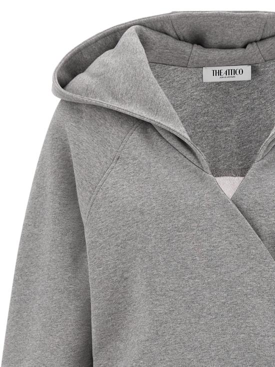 26SS 디 아티코 후드 티셔츠 TH326492BM GRAY - THE ATTICO