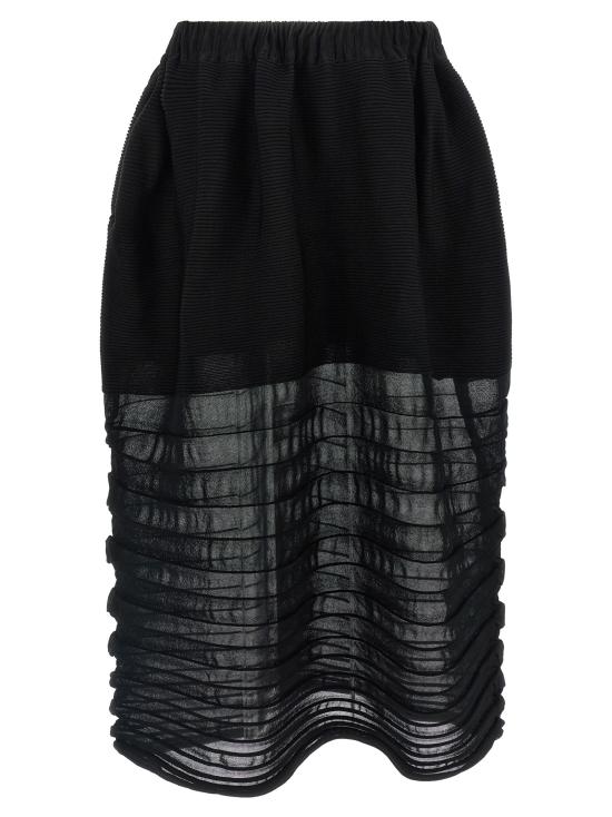 25FW 이세이 미야케 스커트 IS327975BM BLACK - ISSEY MIYAKE