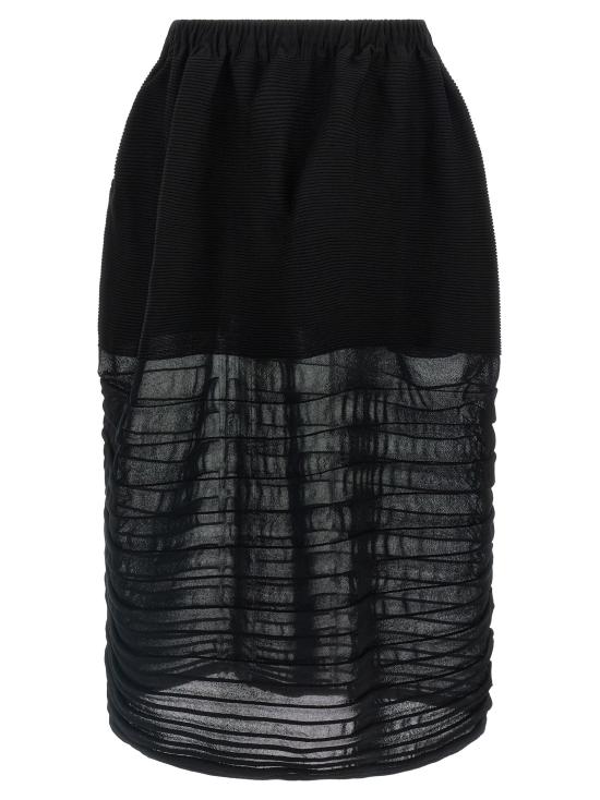 25FW 이세이 미야케 스커트 IS327975BM BLACK