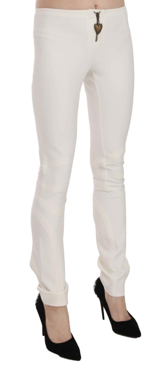  저스트까발리 스트레이트 팬츠 PAN70376 WHITE - JUST CAVALLI