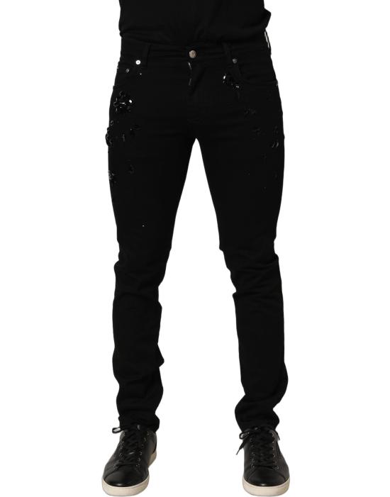 돌체앤가바나 데님 팬츠 PAN77675 BLACK - DOLCE & GABBANA