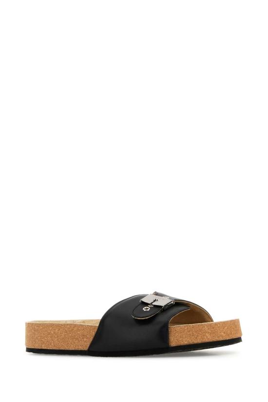 25FW 발렌시아가 발렌시아가 x 숄 플랫 샌들 827670WB2U1 1180 BLACK - BALENCIAGA