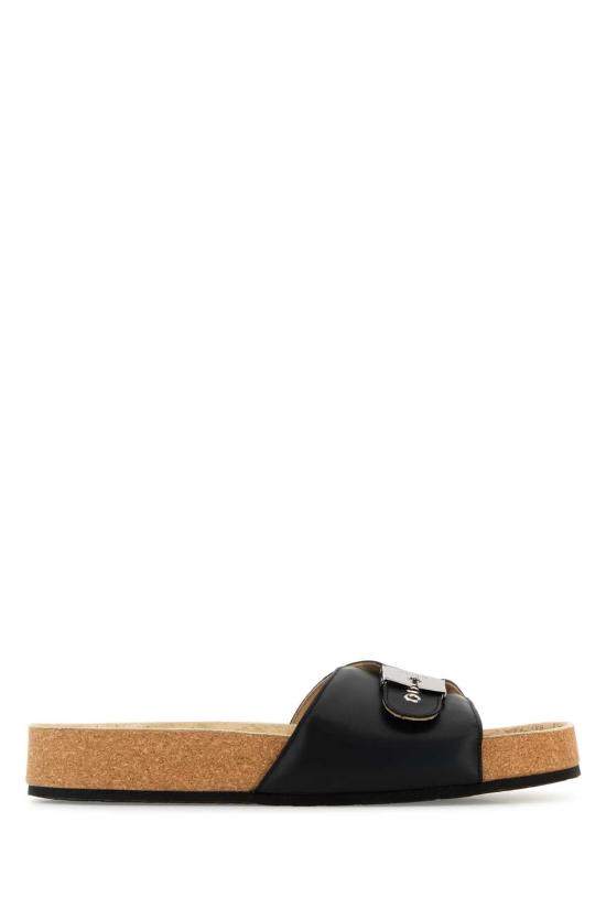 25FW 발렌시아가 발렌시아가 x 숄 플랫 샌들 827670WB2U1 1180 BLACK