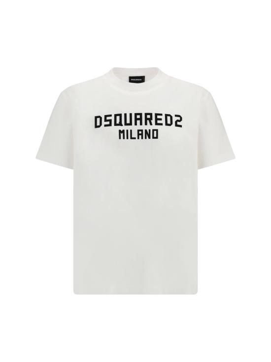 26FW 디스퀘어드2 밀라노 쿨핏 티셔츠 S74GD1520D20106 100 WHITE