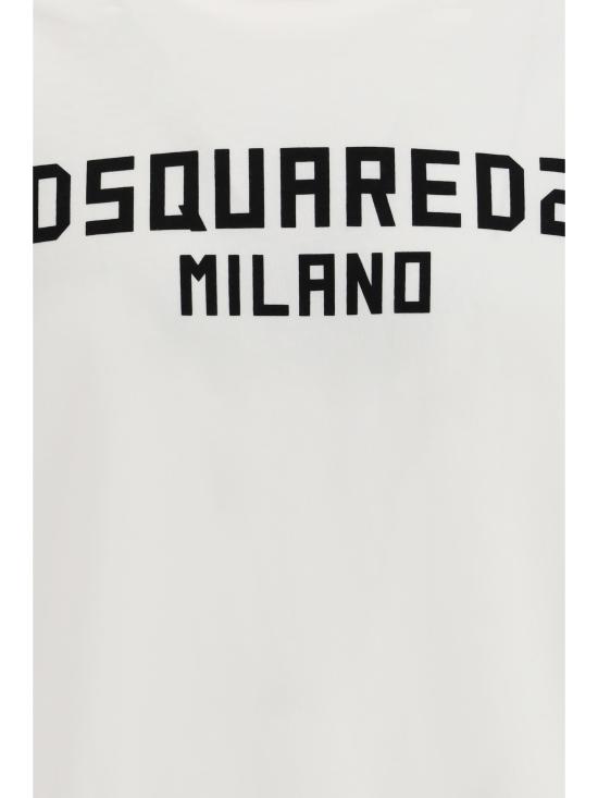 26FW 디스퀘어드2 밀라노 쿨핏 티셔츠 S74GD1520D20106 100 WHITE - DSQUARED2