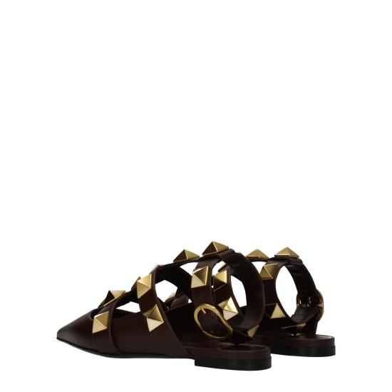  발렌티노 가라바니 플랫 슈즈 VA8547150561545BT BROWN - VALENTINO GARAVANI