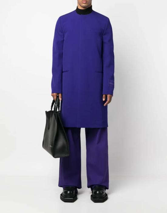 25FW 오프화이트 코트 OMER079S23FAB0013700 PURPLE