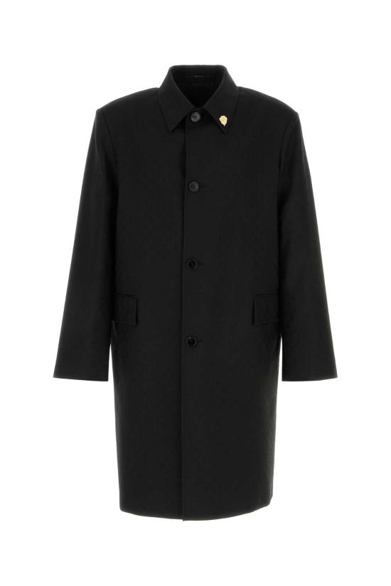 26SS 구찌 GG 울 싱글 코트 865484ZAUP1 1000 BLACK
